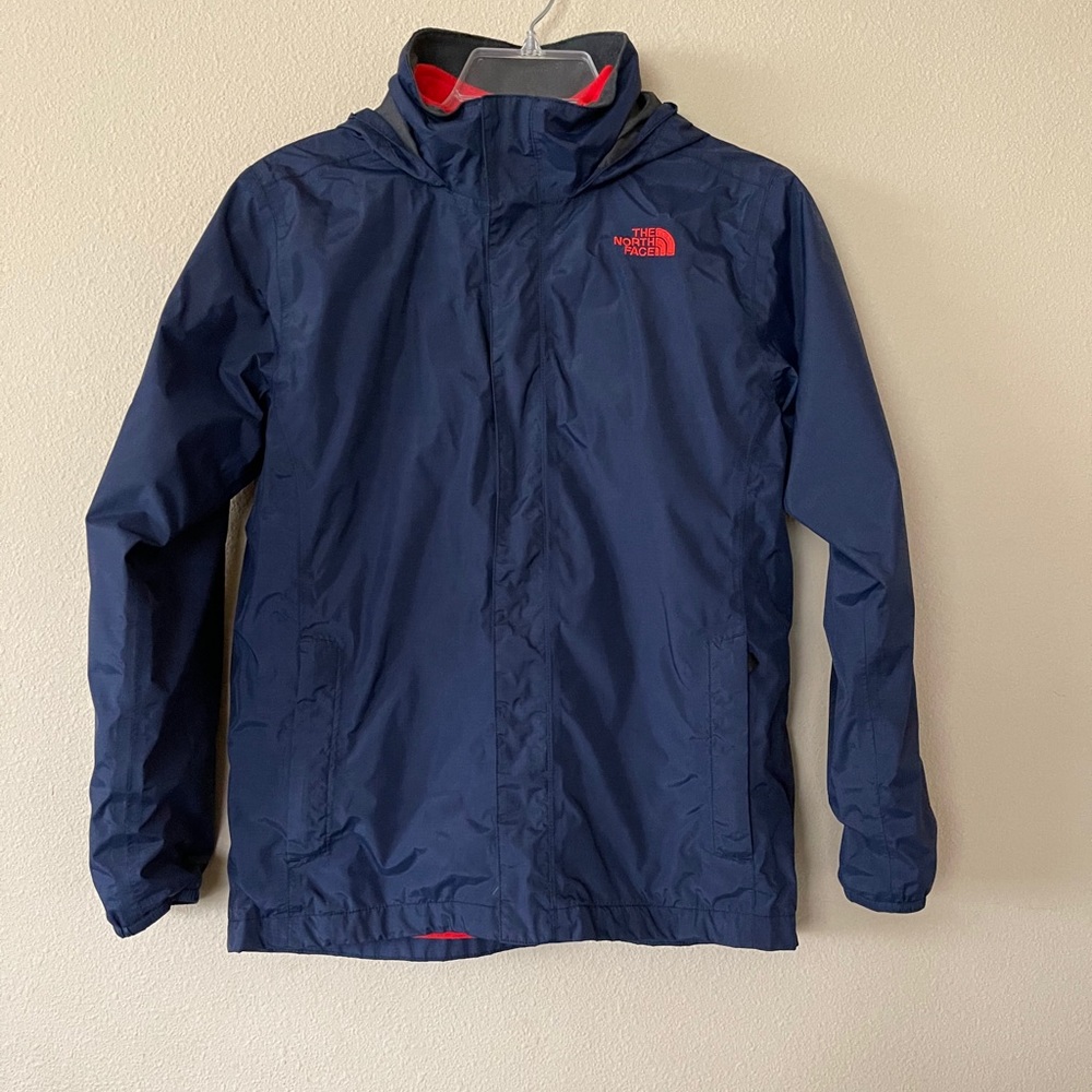 North face jacket with lined sweater/jacket